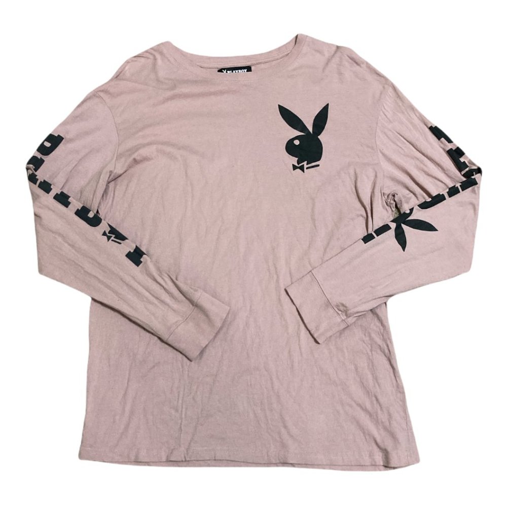 Playboy by Pac Sun Long Sleeved Tee Pink Size Large